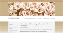 Desktop Screenshot of capodimonte-porcelain.com